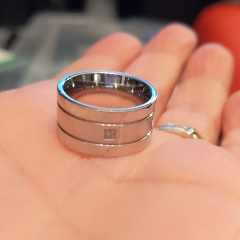 Stainless steel ring size 6